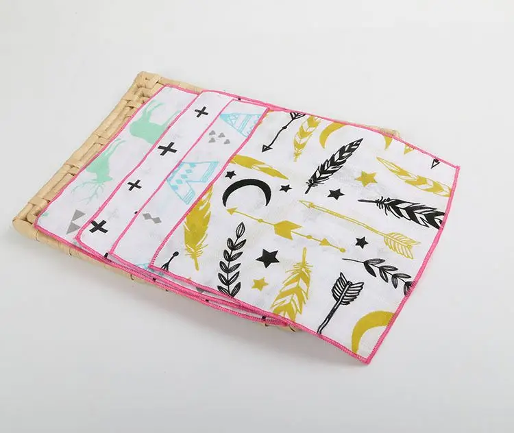 Оптовая продажа, Германия, превосходная печать, бамбуковая ткань, полотенце для рук, бытовые кухонные чистящие салфетки