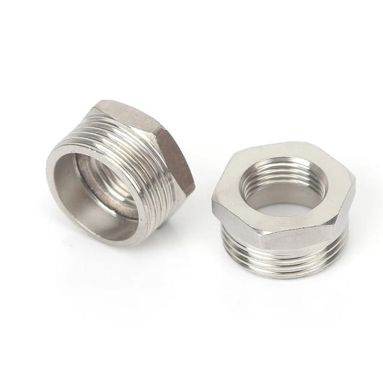 stainless steel 201 304 pipe fitting SUS male female threads hex reducing bushing water plumbing pipe extension reducing fitting
