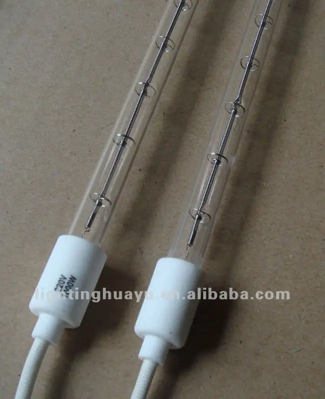 400V 2500W/3000W Shortwave IR lamps infrared halogen lamp for PET