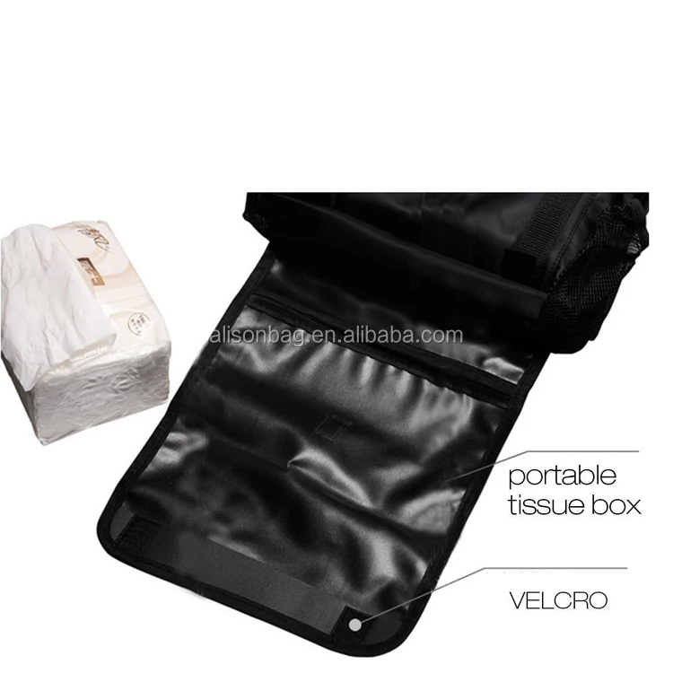 
Multi-Pocket Hanging Backseat Kids Toy Trunk Storage Organizer Travel Car Seat Back Organizer With Cooler 