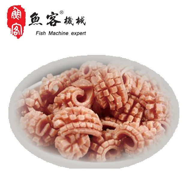 Yuke Brand FCM558 Easy Operation Factory Directly Supply Squid Dicing Slicing Flower Cutting Machine Squid Cleaning Machine 2019