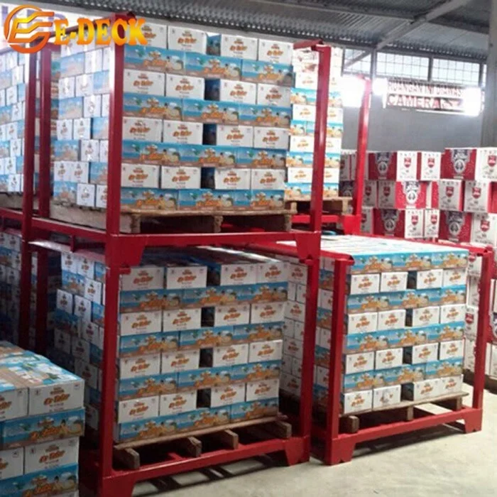 Foldable hot sale metal industrial warehouse storage commercial transport welded rigid portable stacking nestainer racks