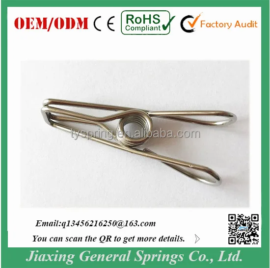 1.7mm Stainless Steel Wire Torsion Spring Clips
