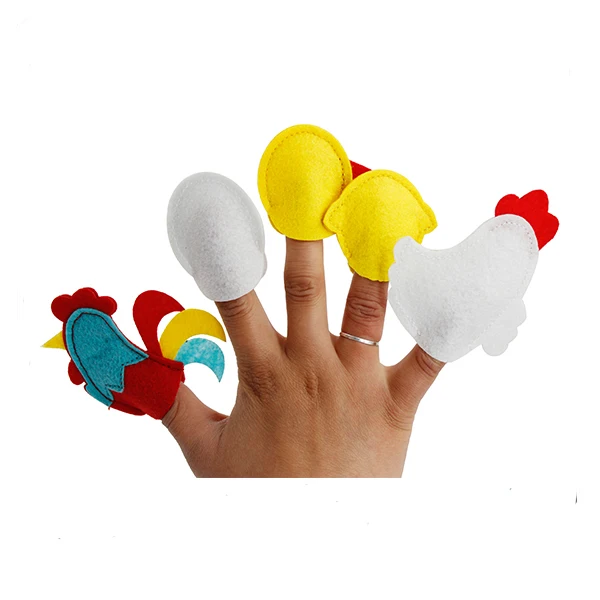 
OEM design finger puppets felt for kids 