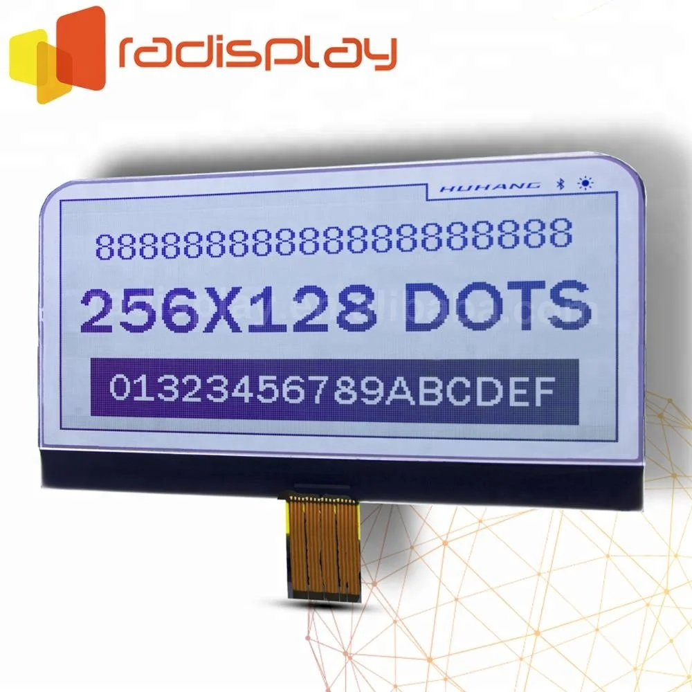 256X128 Fstn Mono Graphic Lcd Display Module