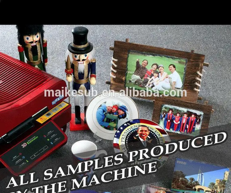 3D heat press machine Vacuum sublimation transfer  machine can produce customization logo
