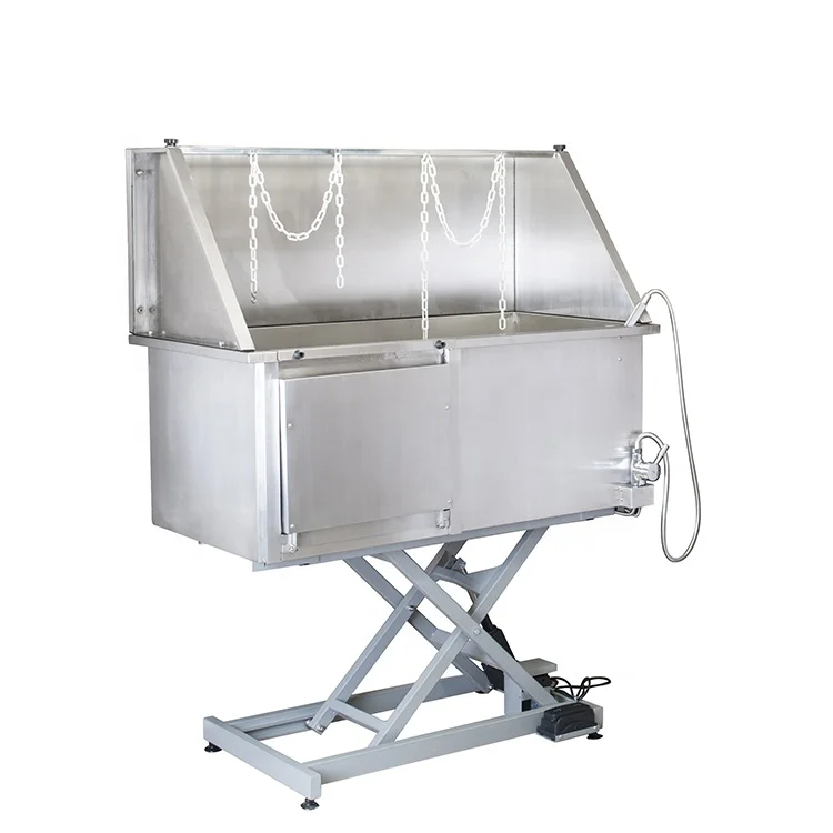 Promotional various durable using stainless steel dog spa bathtub pet grooming bath tub