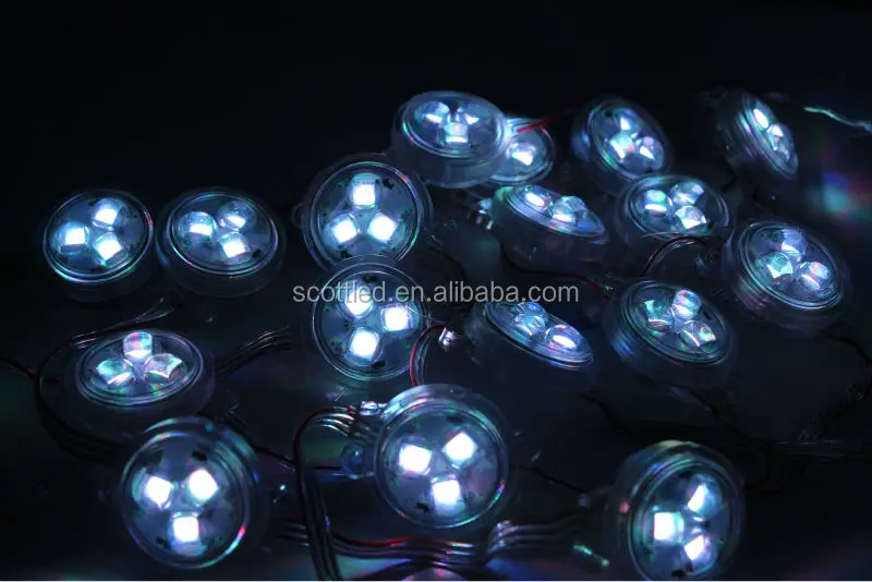 30mm Round RGB LED Pixels module ws2811