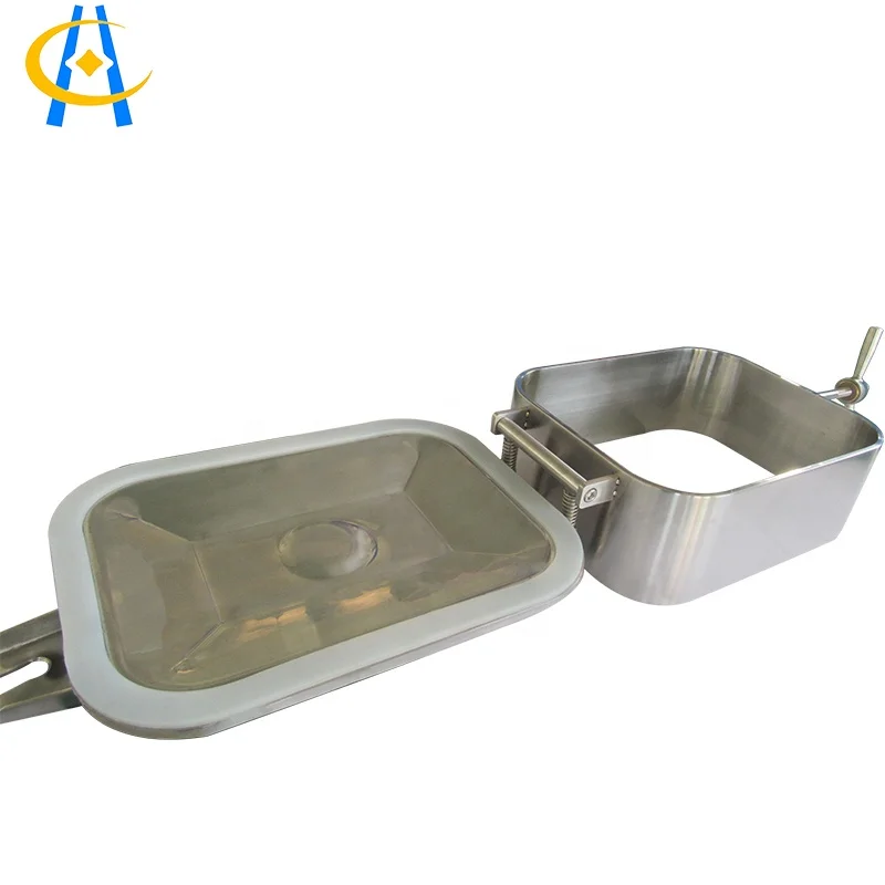 
2021 NEW food grade Sanitary stainless steel Rectangular Manway Manhole cover for beer tanks 