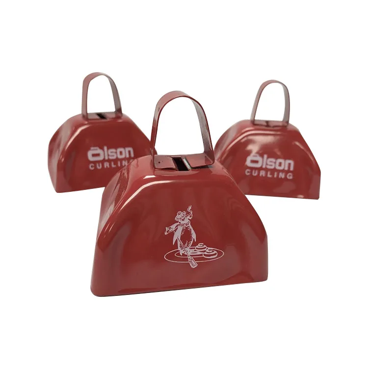 
3 inch custom printed promotional metal cowbell 
