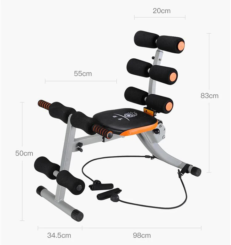 2 Sit up exerciser - 12 IN 1 New Ab Sculpting System Abdominal Fitness Machine