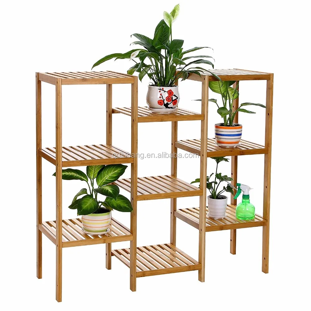 Book Shelf for Living Room, Bathroom, and Kitchen Shelving Home- 5-Tier Decorative Leaning Ladder Shelf- Wood Display Shelving
