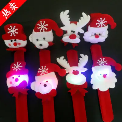 Christmas Promotional Wrist Decoration Toys Snowman Slap Bands