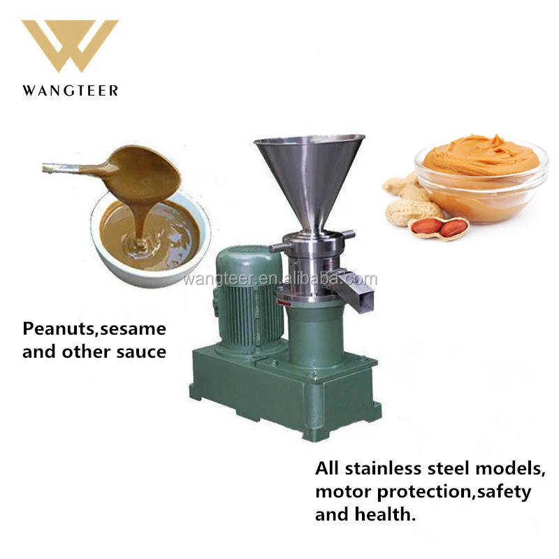 Commercial stainless steel 50kg/h 100kg/h Almond milk sesame butter Peanut Butter Making Machine