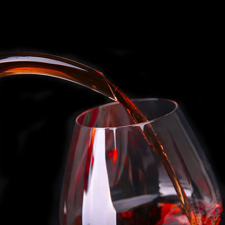 Wholesale Wine GLass and Champagne Glasses Lead Free Crystal Glass Burgundy Goblet