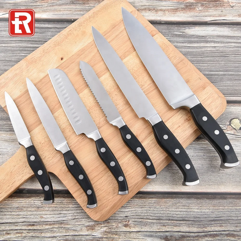 Набор кухонных ножей RUITAI премиум-класса из 15 предметов с деревянным держателем