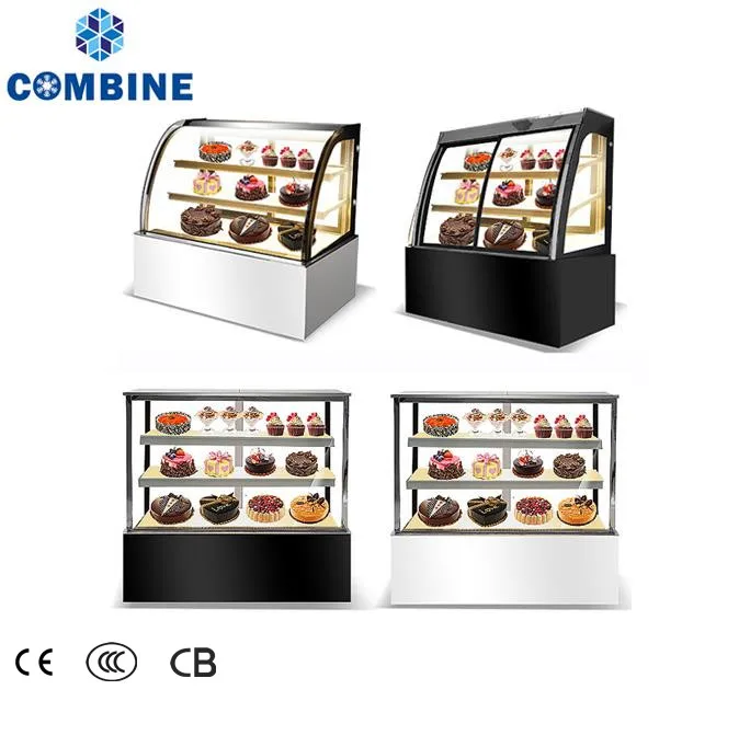 
Commercial Cake Display Cooler Chocolate Showcase Cake Showcase Curved Cake Display 