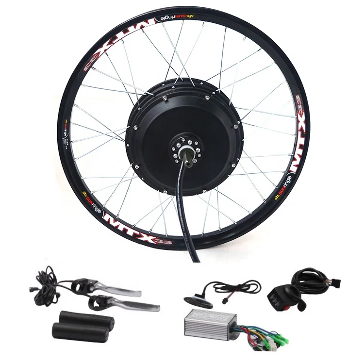 48v 1500w 2500w 26 ebike electric conversion front kit with battery 20 inch