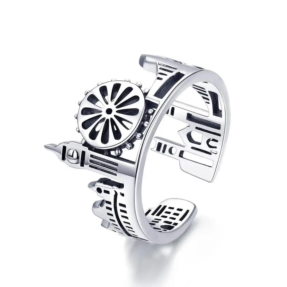 
Amazon amazon Castle design 925 Sterling sivler adjustable ring 