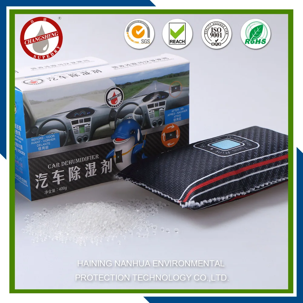 hot sale Reusable Car Dehumidifier Bag with Smart Indicator DMF free