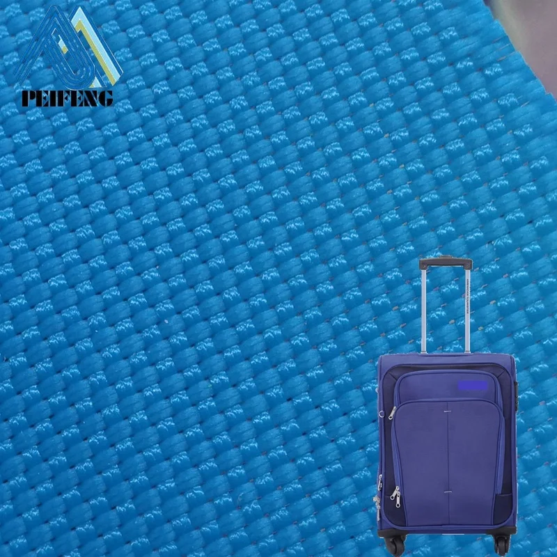 
2019 NOPF5840 basket weave luggage fabric 840d nylon 