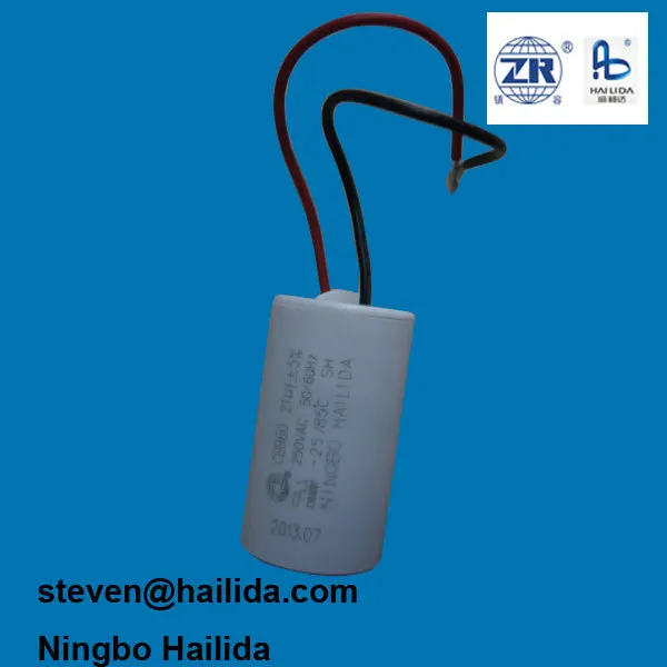 ul утверждения cbb60 21uf 250 в переменного тока трубчатый мотор конденсатора