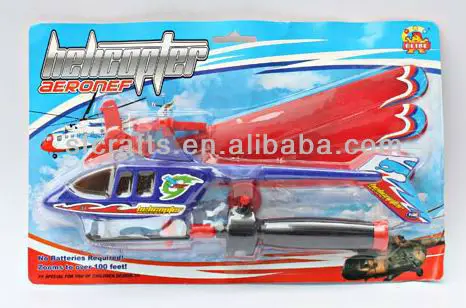 Plastic pull line toy plane,pull string helicopter,pull flying helicopter toys for kids