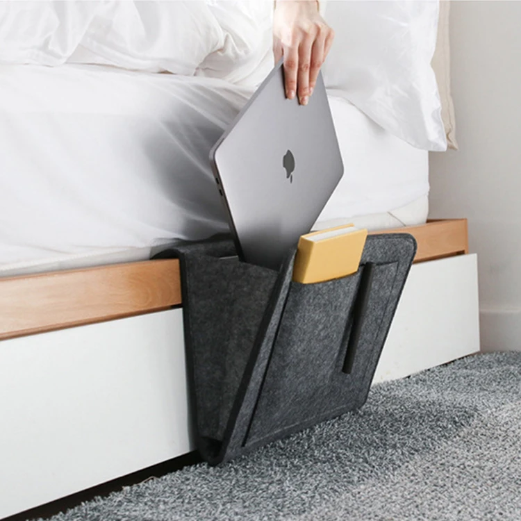 Premium Felt Bedside Caddy Organizer for Sofa Bed