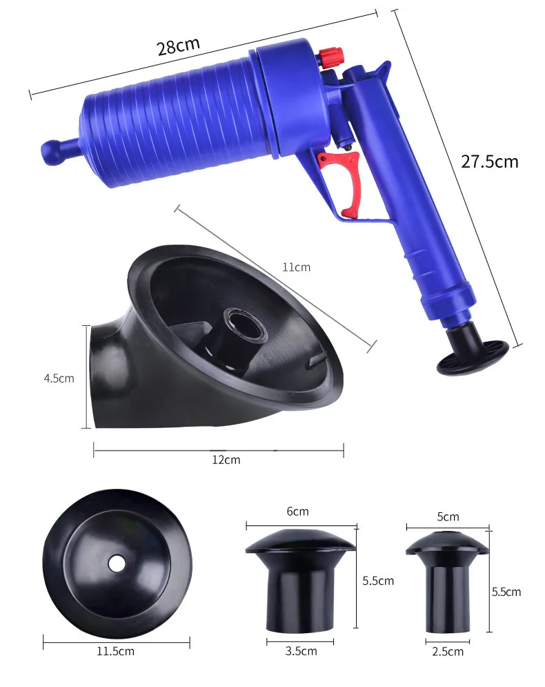 
Vacuum Powerful Air Powered Toilet Plunger 