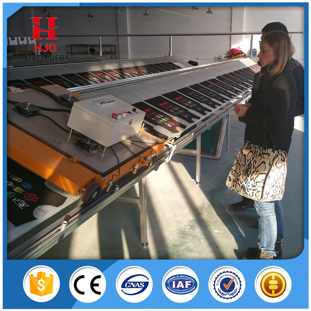 Хороший Поставщик Ткани Линии Трафаретной Печати Таблицы