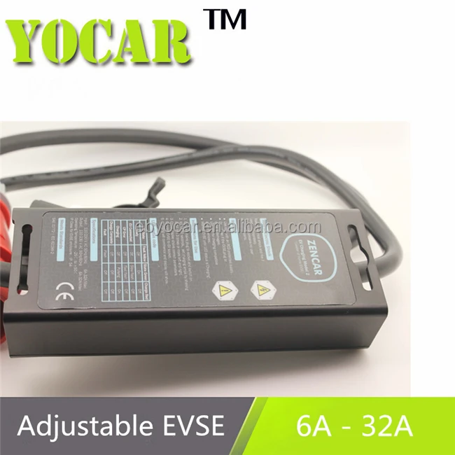 
Adjustable 32A type 2 ev car charger cable with European plug meet IEC 62752 