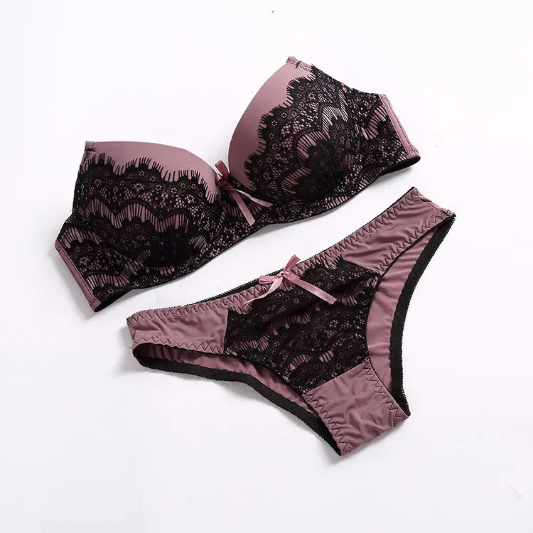 Sexy Mature Cute Lace Bra Set Hot Girls Sexy Bust Women Cotton Striped Push Up Bra