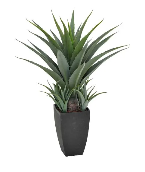 Silk Artificial dracaena sanderiana UV outdoor rated, fake agave indoor snake plant decoration green and yellow border