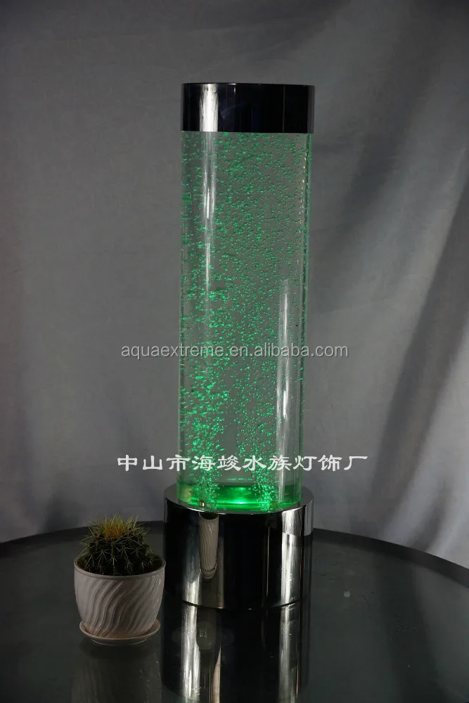 Led decoration water bubble table top column Aquaextreme