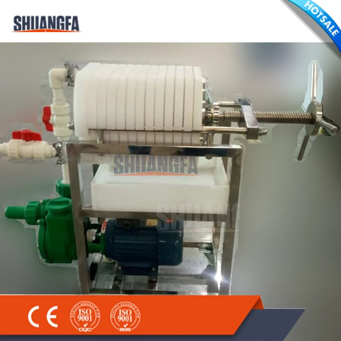 Acid Resistance PP Plate Filter Machine, Lab Filter Press Machine