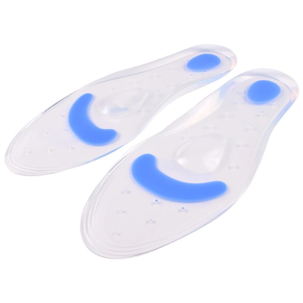 
ZRWD07 Wholesale Medical grade silicone pads Massaging Shoe Inserts Silicone Gel orthotic Insoles 