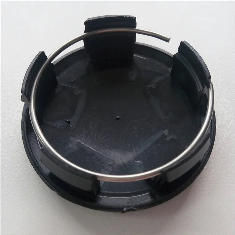 Custom Plastic 63mm Black Color Car Logo Wheel Center Hub Caps