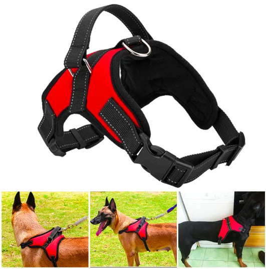 dogs harness and leash set USA Hot Trending Safety Reversibly tactical Dog Pet Harness Set for Safety Pet Vest Walking