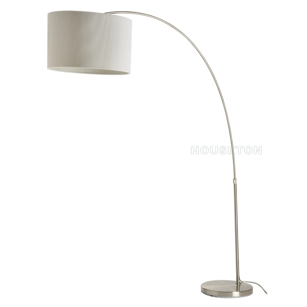Hot sale hotel metal base in the living room led design standing  arc floor  lamp
