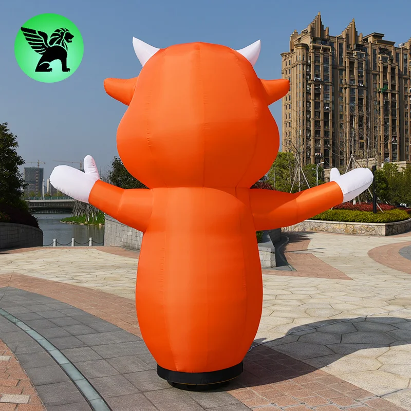 3m Milk Promotional Inflatable Cow Cartoon Customized Cow Inflatable For Advertising A4249