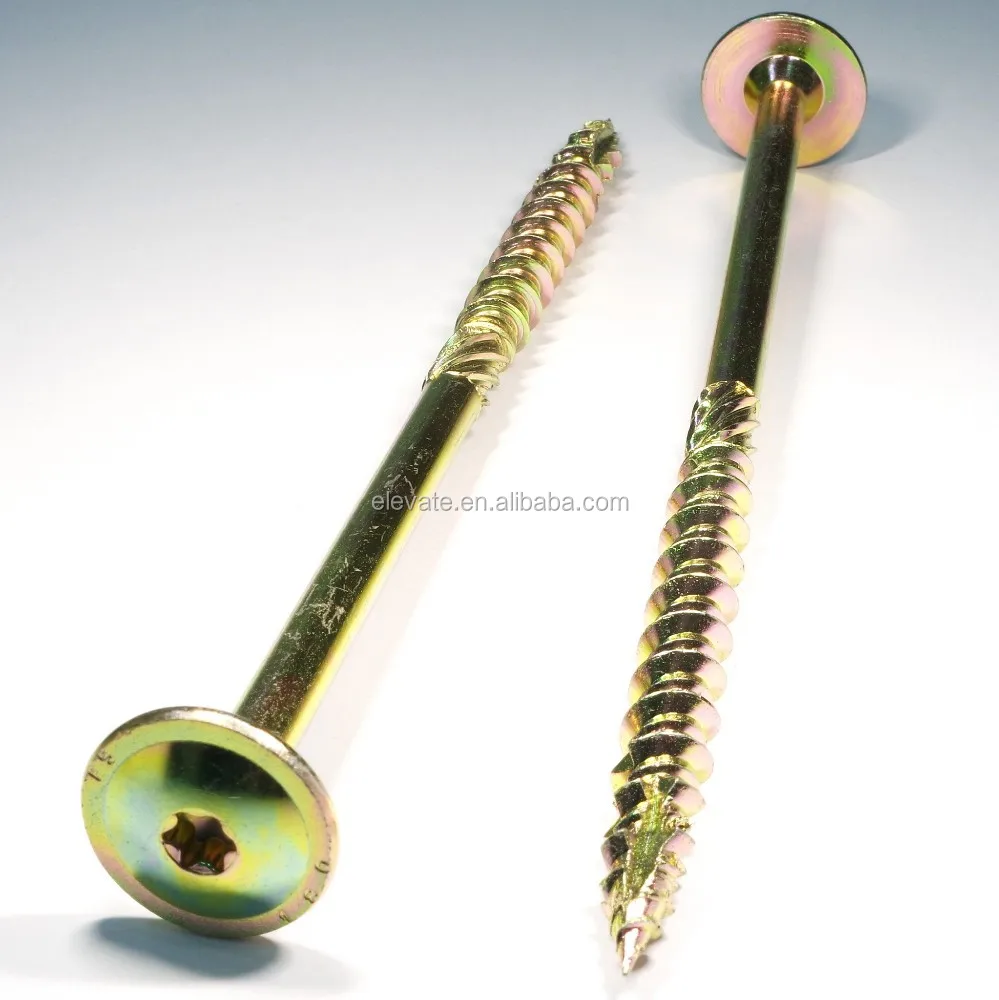 Wafer Round Washer Head Torx Drive Serration Shank one thread Notch Type-17 Point Timber Screw