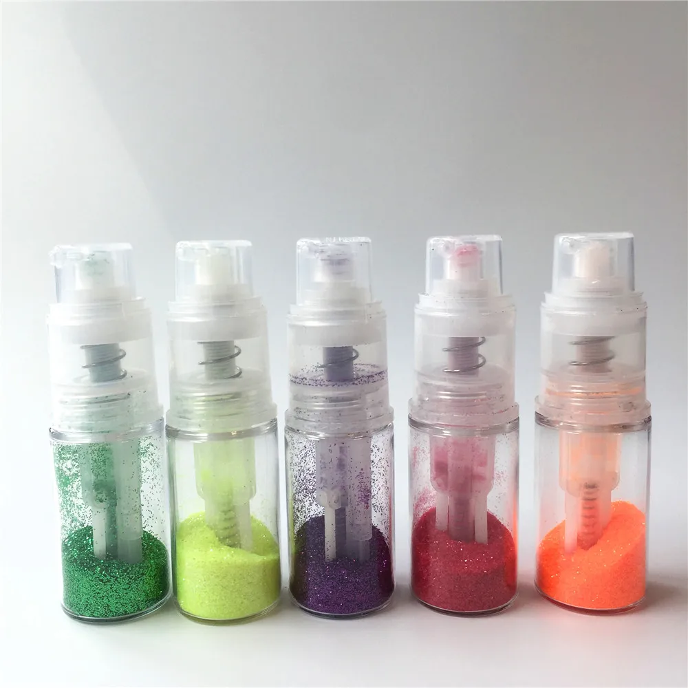 
plastic mini size 14ml lustre spray icing colouring for edible glitter powder spray bottle 