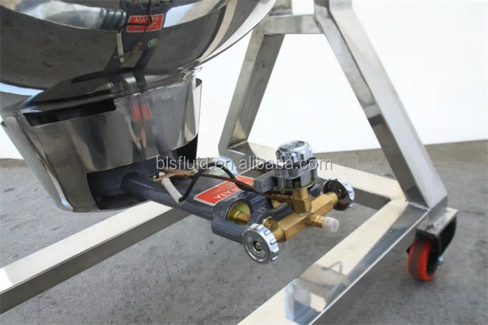 Churn with Electric Butter Small Steel Jacketed Tilting Gas Heating Caramel Cooker