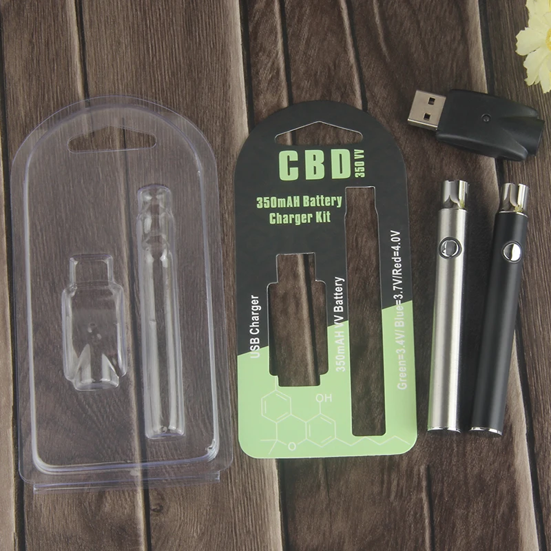 
adjustable voltage 510 thread cbd oil vape pen electronic cigarette vapor starter kit 