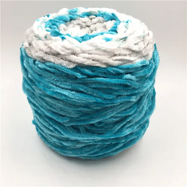 
polyester wholesale chenille yarn scarf soft warm winter fancy yarn for knitting and crochet 