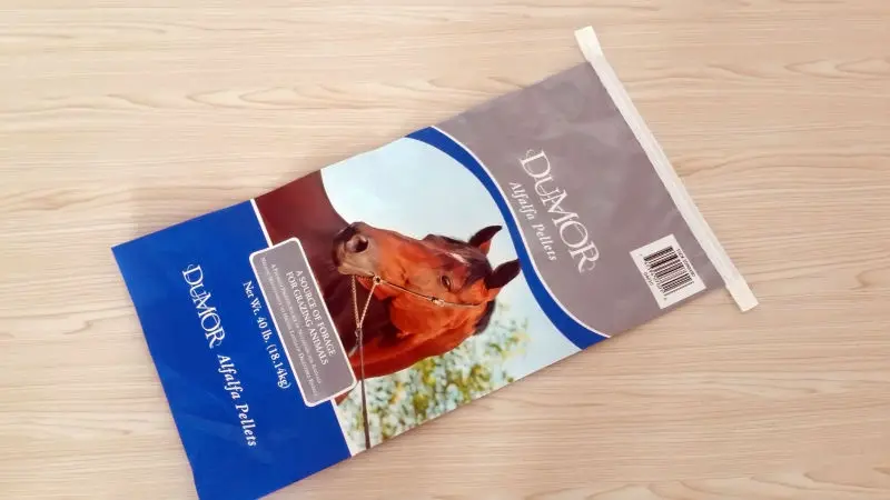 вьетнам бопп ламинированные pp сплетенный мешок, бопп сплетенный мешок, корм для животных сумка, мешок сплетенный мешок корма