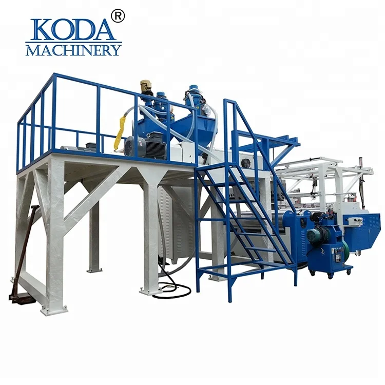 Low cost CPE TPE PE stretch film making machine