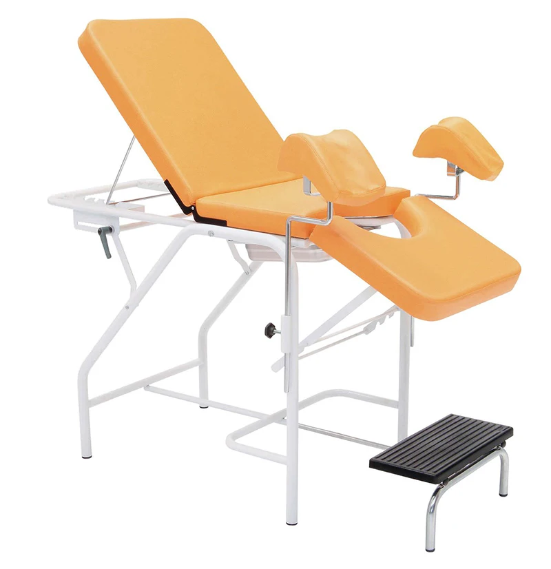 Hot Sell Examination stainless steel adjustable medical gynecology examination bed