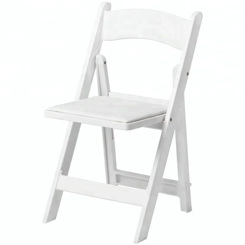 Awesome plastic white folding wimbledon wedding event chair