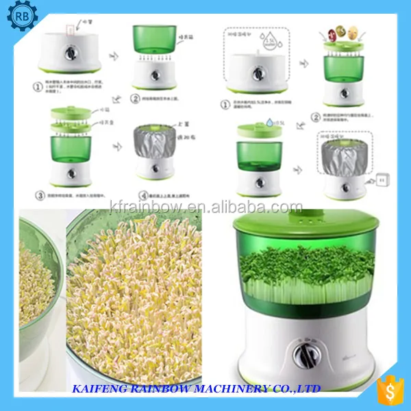 Stainless Steel Factory Price Mini Soybean Sprounting Machine bean sprout cleaning machine /Soybean Sprouts grow maker
